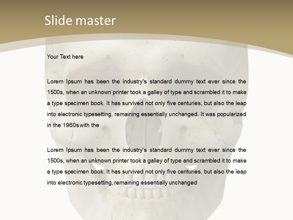 Curtain Messy Empty PowerPoint Template