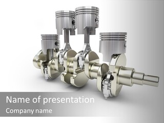 Cylinder Isolated Car PowerPoint Template