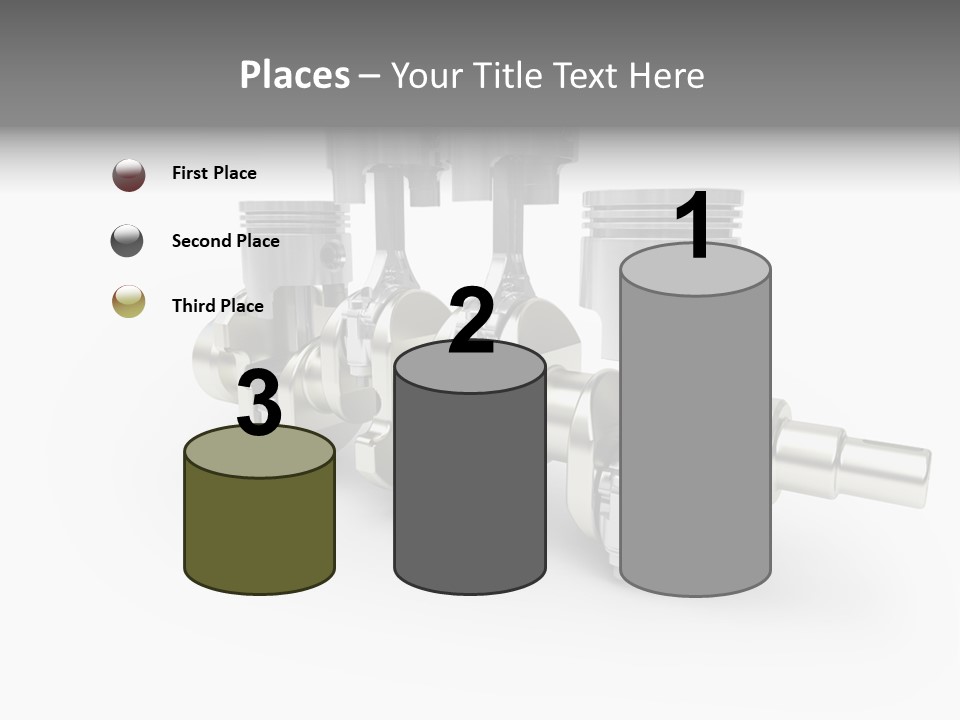 Cylinder Isolated Car PowerPoint Template