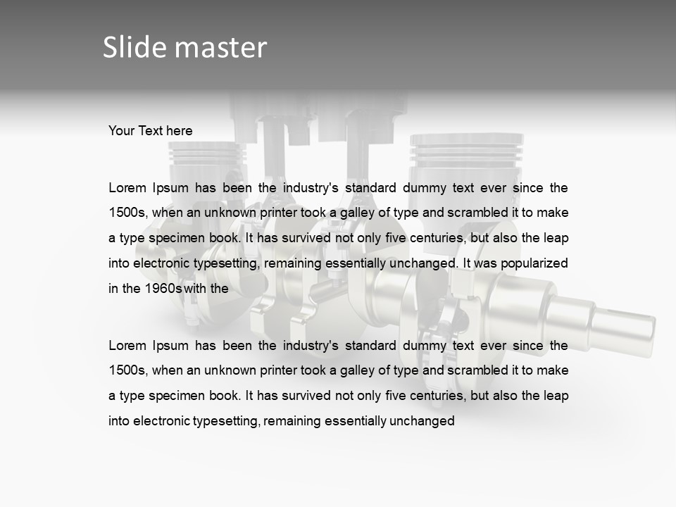 Cylinder Isolated Car PowerPoint Template