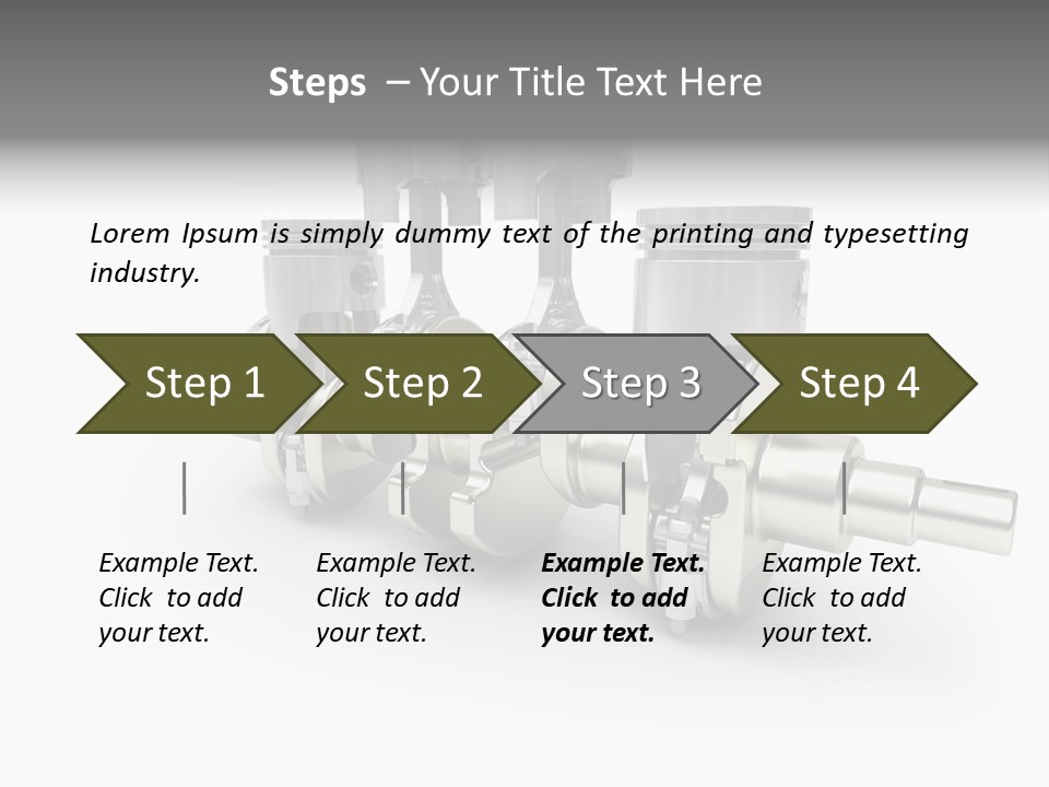 Cylinder Isolated Car PowerPoint Template