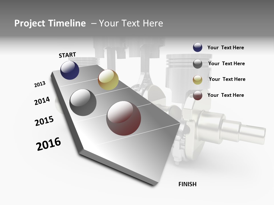 Cylinder Isolated Car PowerPoint Template