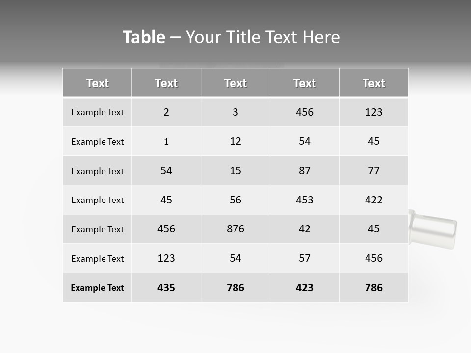 Cylinder Isolated Car PowerPoint Template