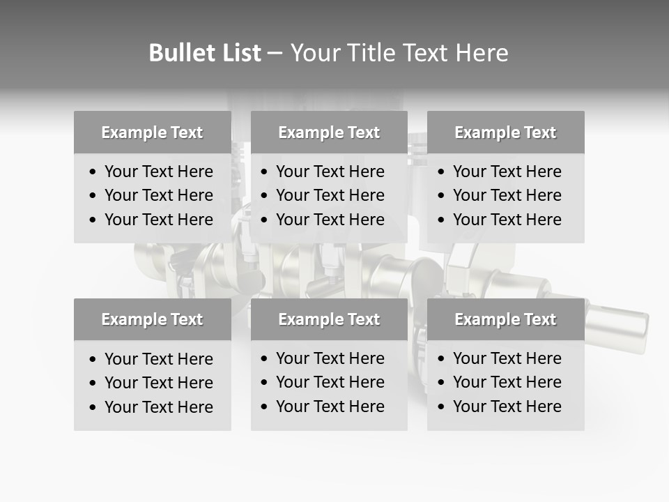 Cylinder Isolated Car PowerPoint Template