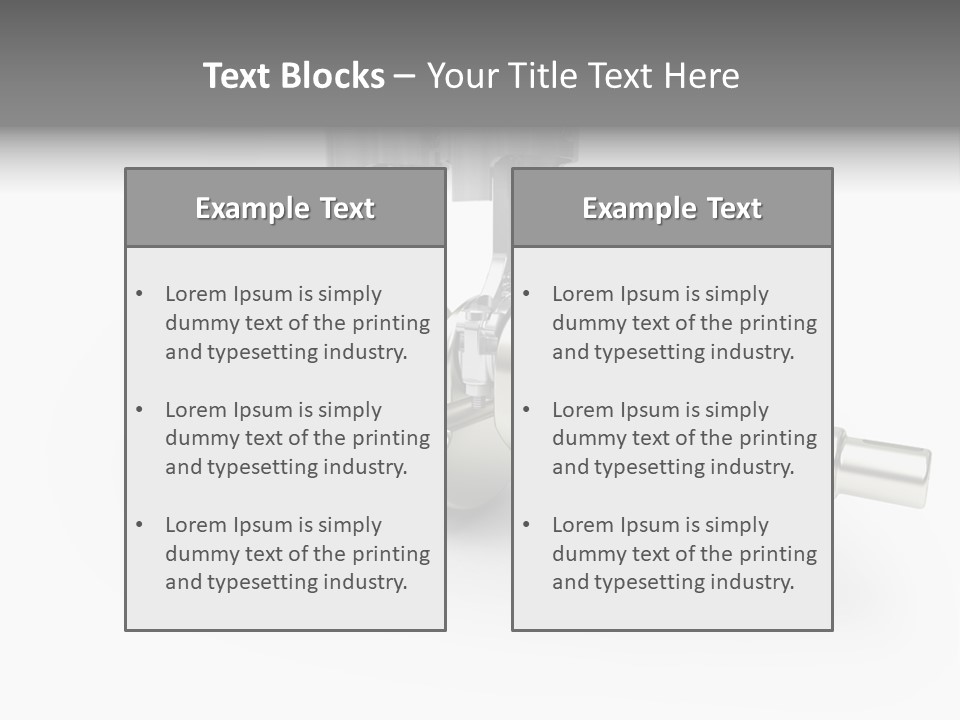 Cylinder Isolated Car PowerPoint Template