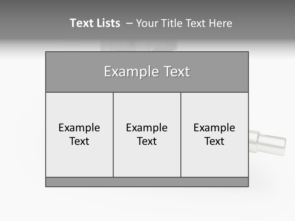 Cylinder Isolated Car PowerPoint Template