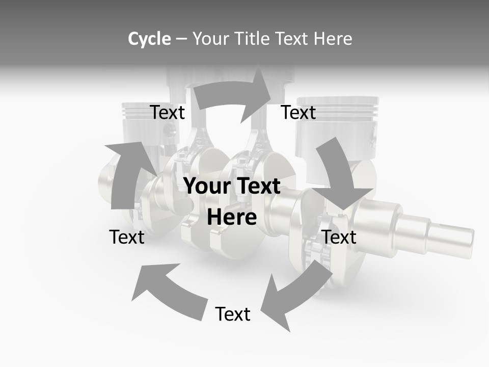 Cylinder Isolated Car PowerPoint Template
