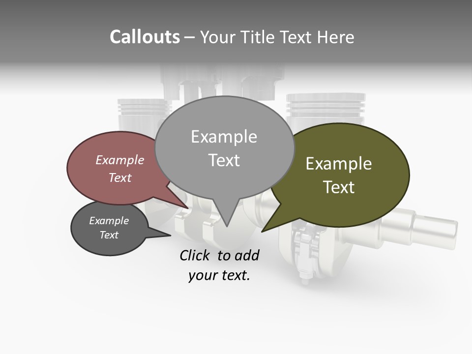 Cylinder Isolated Car PowerPoint Template