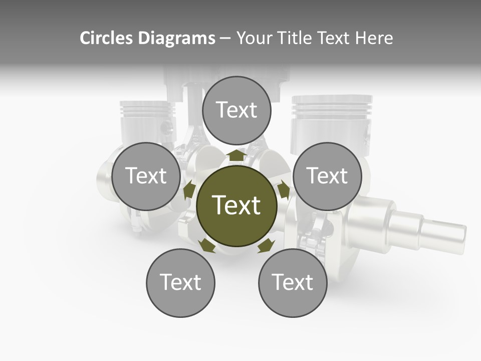 Cylinder Isolated Car PowerPoint Template