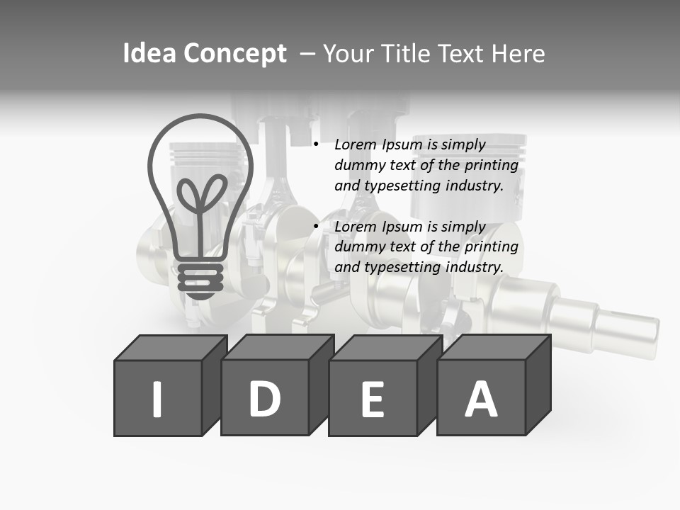 Cylinder Isolated Car PowerPoint Template