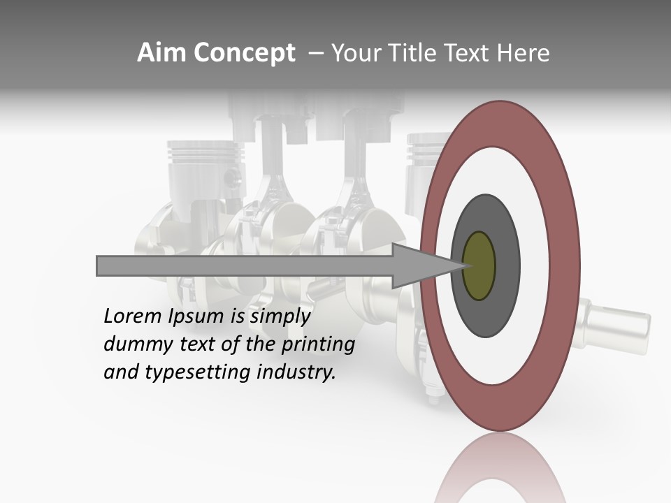 Cylinder Isolated Car PowerPoint Template