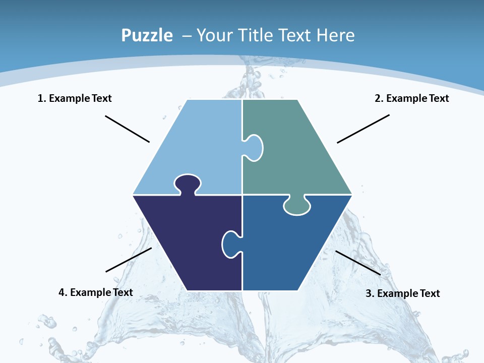 Wet Wave Drop PowerPoint Template
