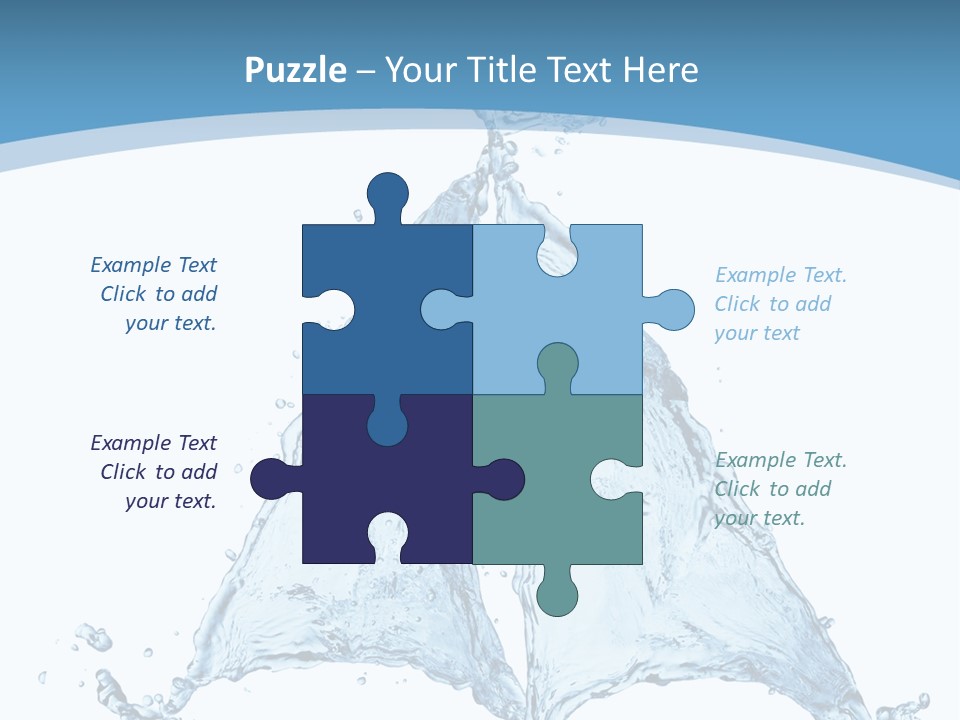 Wet Wave Drop PowerPoint Template