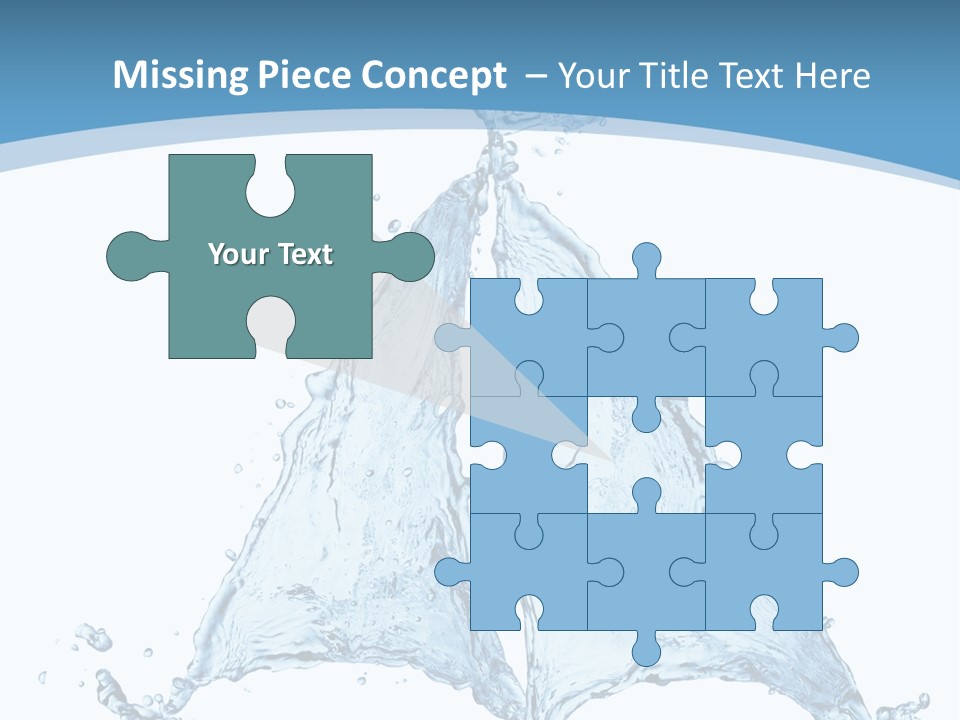 Wet Wave Drop PowerPoint Template