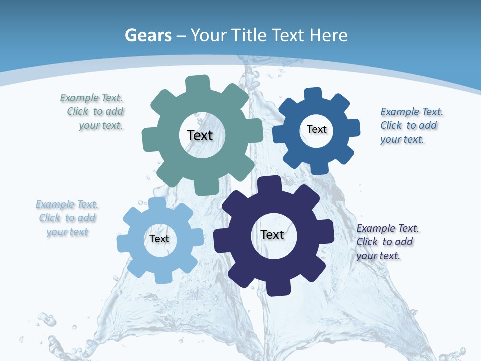 Wet Wave Drop PowerPoint Template