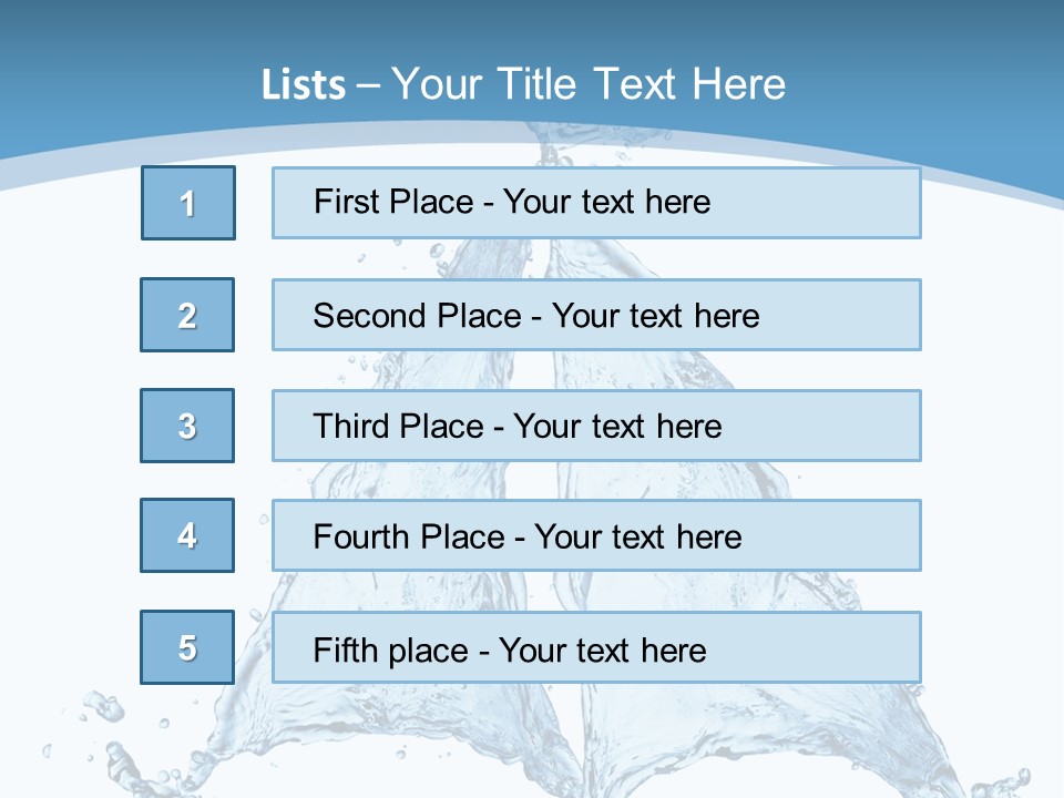Wet Wave Drop PowerPoint Template