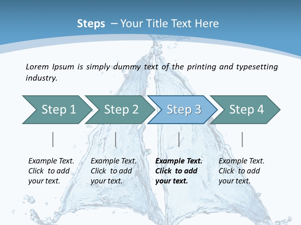 Wet Wave Drop PowerPoint Template