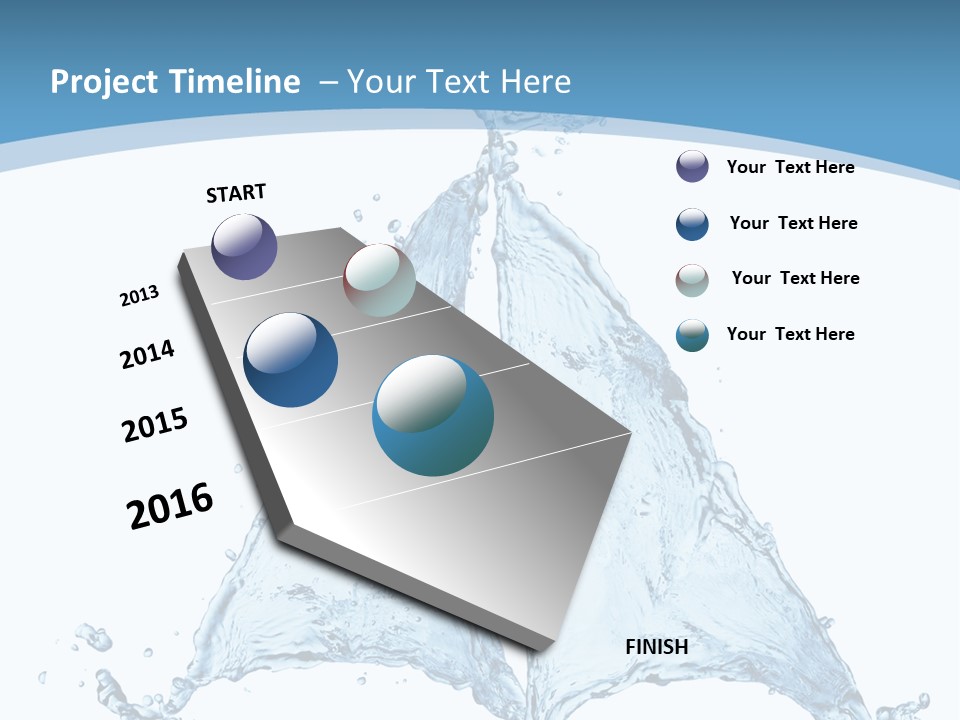 Wet Wave Drop PowerPoint Template