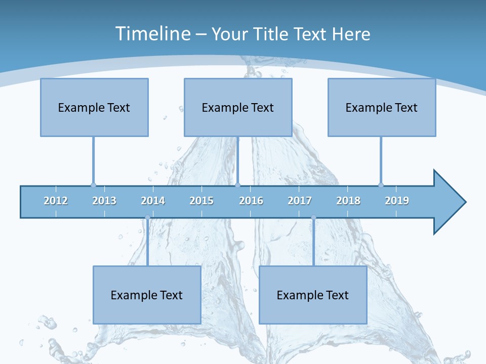 Wet Wave Drop PowerPoint Template