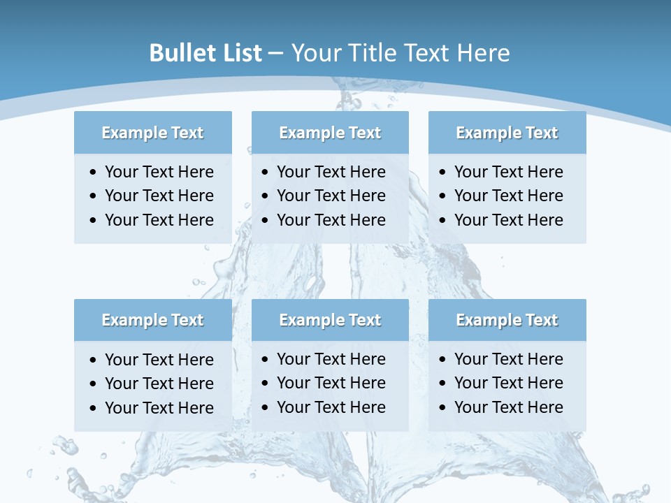 Wet Wave Drop PowerPoint Template
