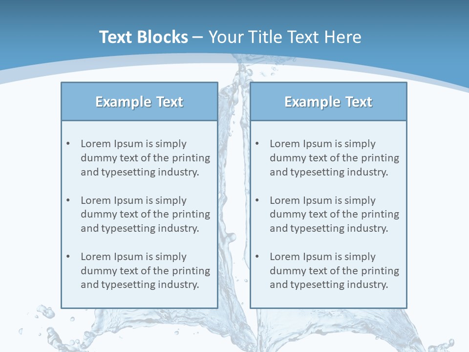Wet Wave Drop PowerPoint Template
