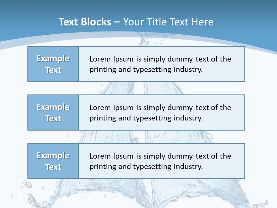 Wet Wave Drop PowerPoint Template