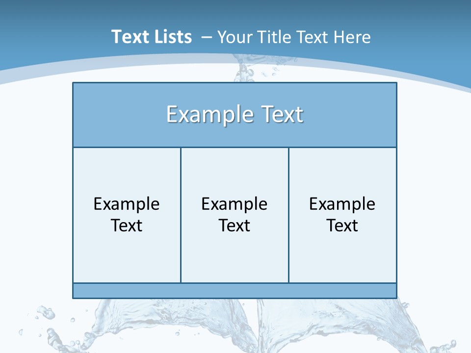 Wet Wave Drop PowerPoint Template