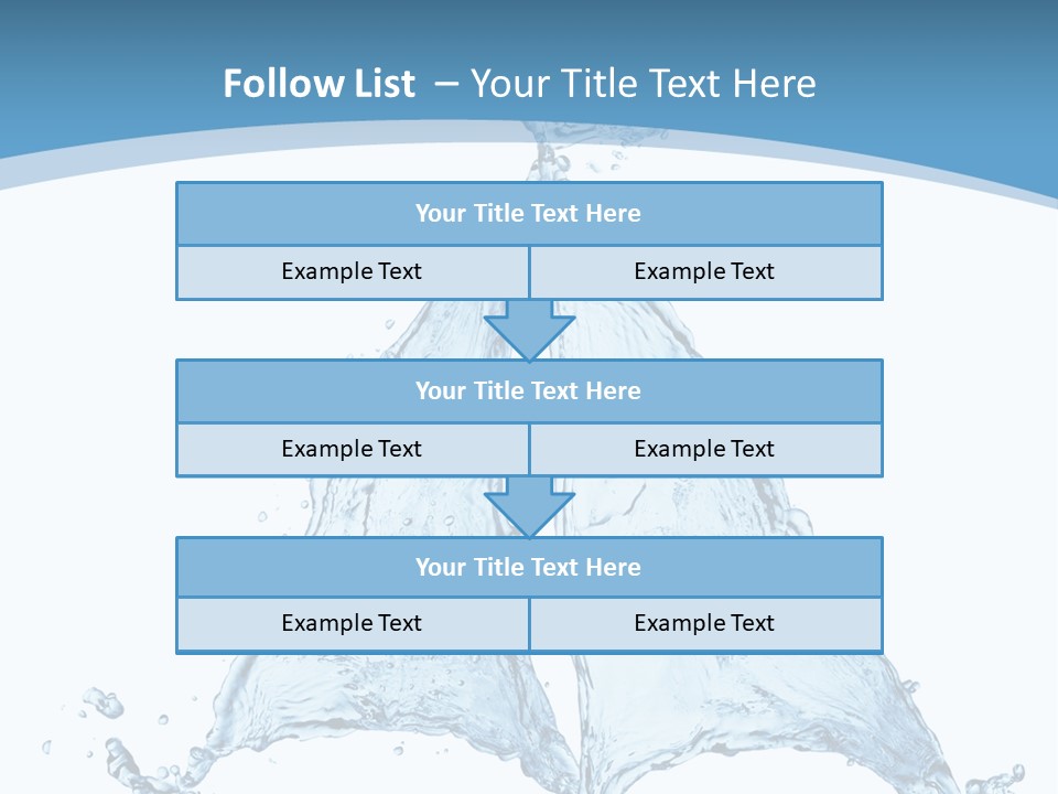 Wet Wave Drop PowerPoint Template