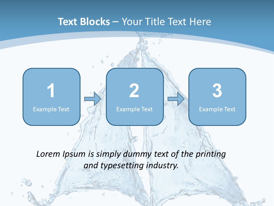 Wet Wave Drop PowerPoint Template