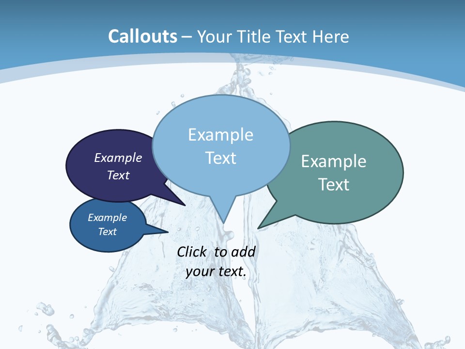Wet Wave Drop PowerPoint Template