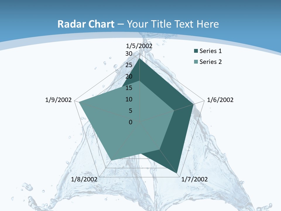 Wet Wave Drop PowerPoint Template