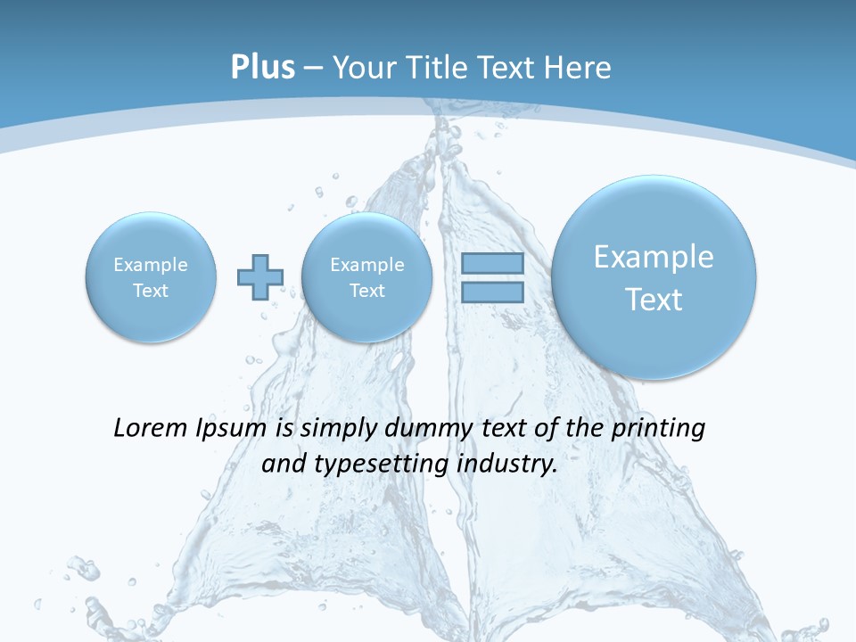 Wet Wave Drop PowerPoint Template