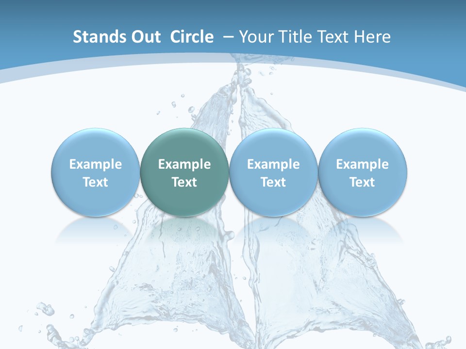 Wet Wave Drop PowerPoint Template