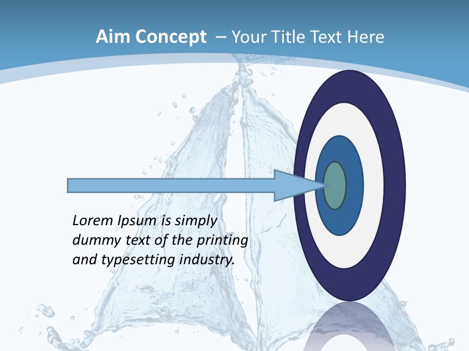 Wet Wave Drop PowerPoint Template