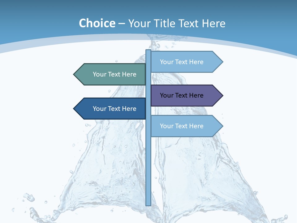 Wet Wave Drop PowerPoint Template