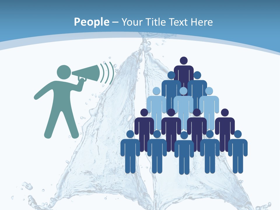 Wet Wave Drop PowerPoint Template