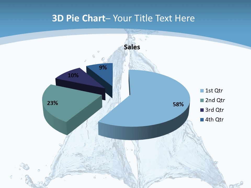 Wet Wave Drop PowerPoint Template