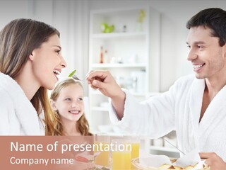 Daughter Morning Home PowerPoint Template