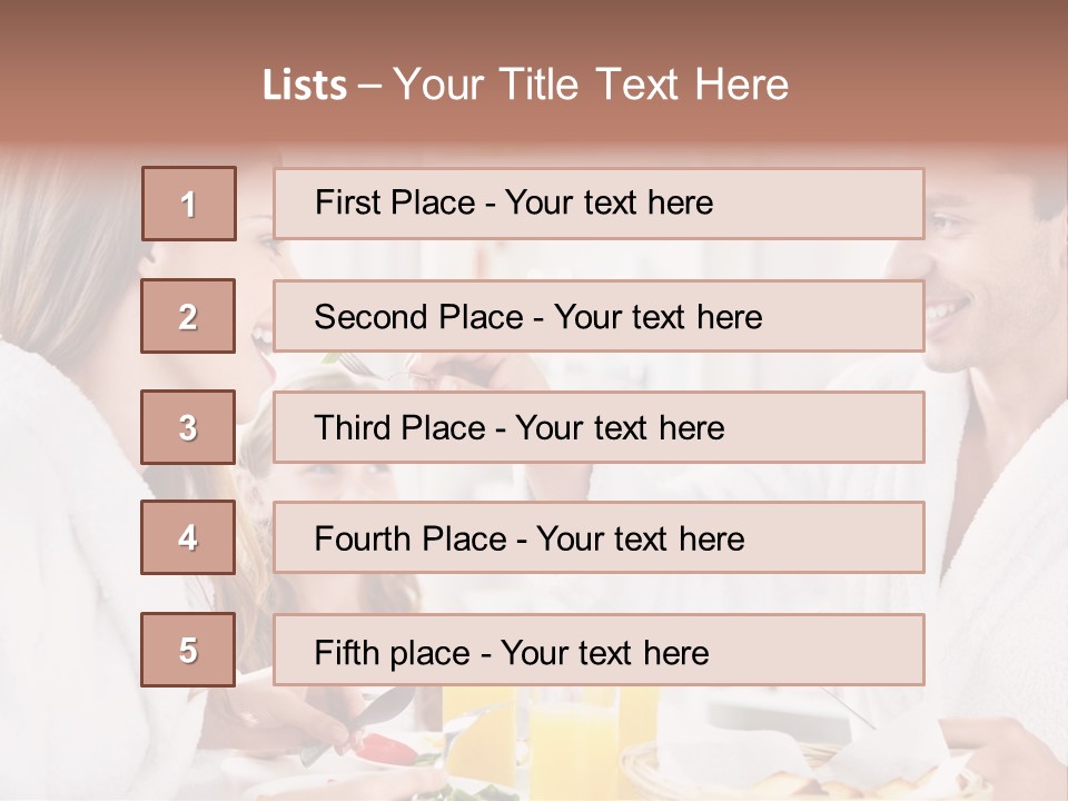 Daughter Morning Home PowerPoint Template