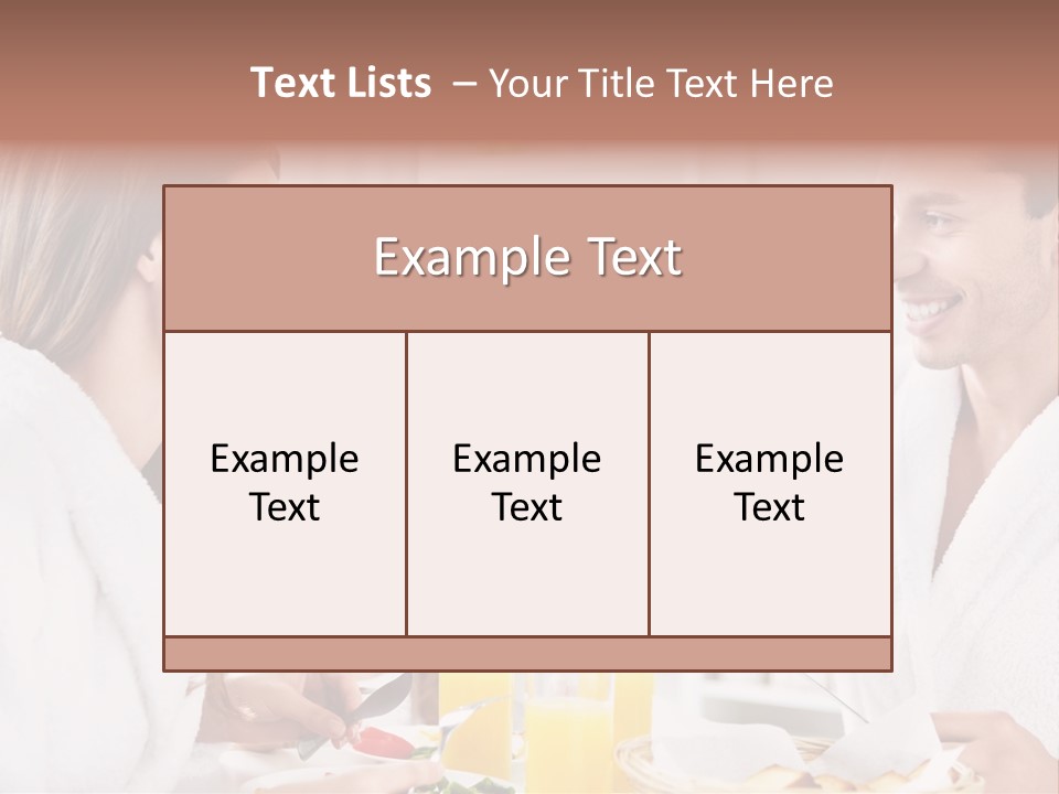 Daughter Morning Home PowerPoint Template