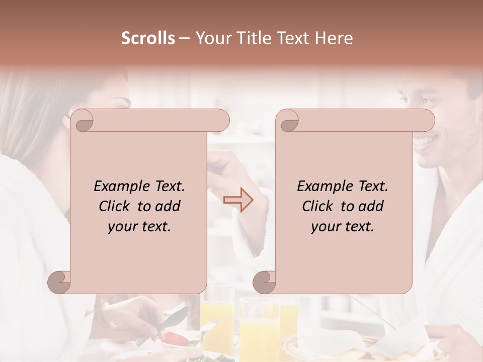 Daughter Morning Home PowerPoint Template
