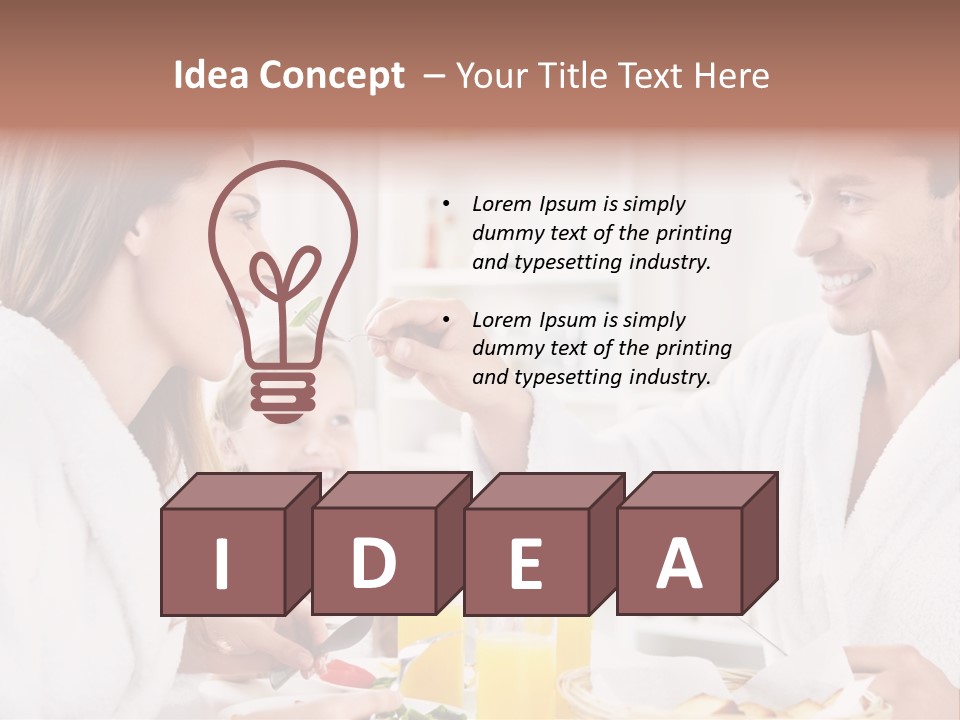 Daughter Morning Home PowerPoint Template