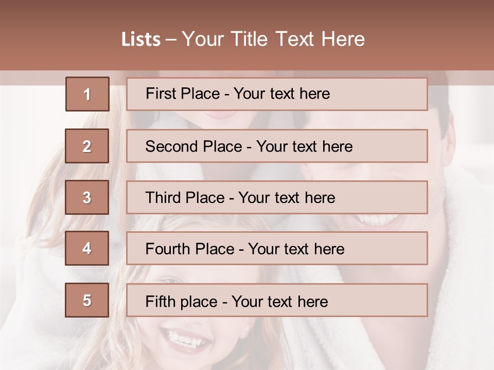 Family Cute Cheerful PowerPoint Template