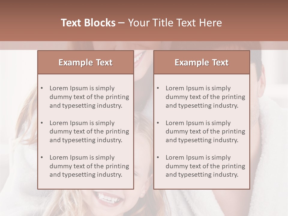 Family Cute Cheerful PowerPoint Template