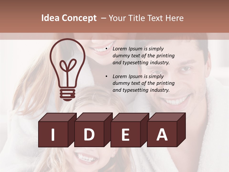 Family Cute Cheerful PowerPoint Template