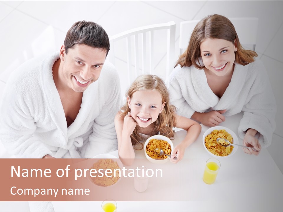 S Cornflake Bathrobe PowerPoint Template