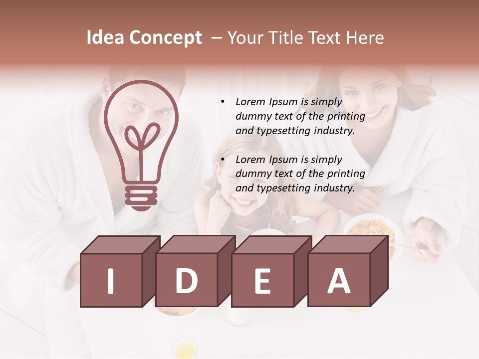 S Cornflake Bathrobe PowerPoint Template