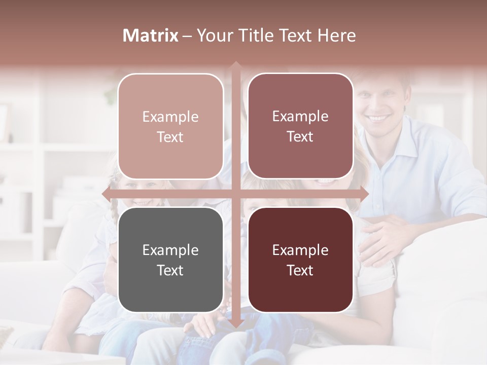 Embracing Girl Portrait PowerPoint Template