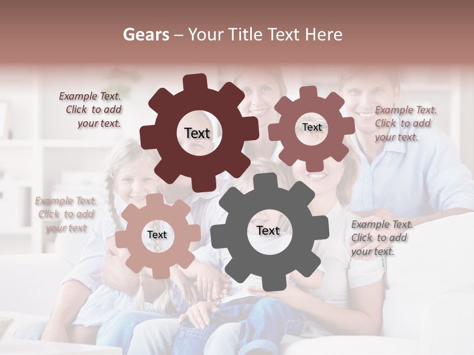 Embracing Girl Portrait PowerPoint Template