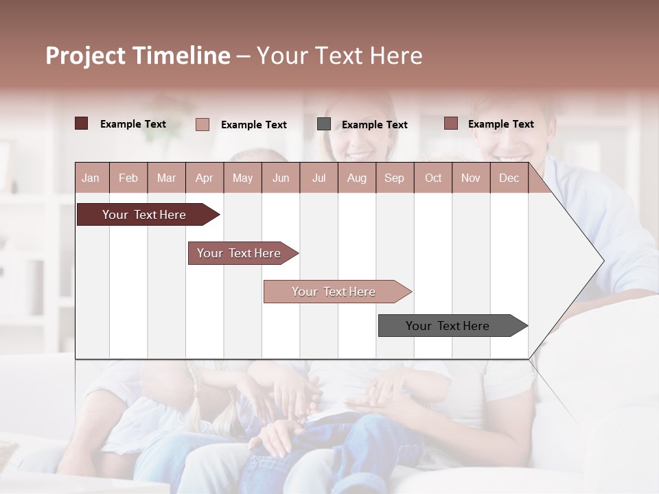 Embracing Girl Portrait PowerPoint Template